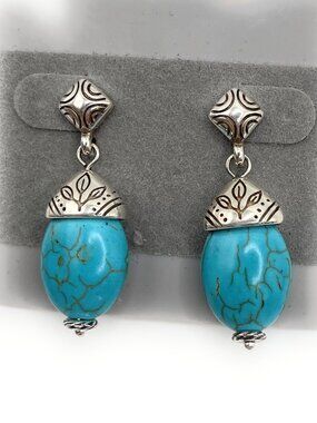 Brighton Turquoise Southwest Earrings 5095